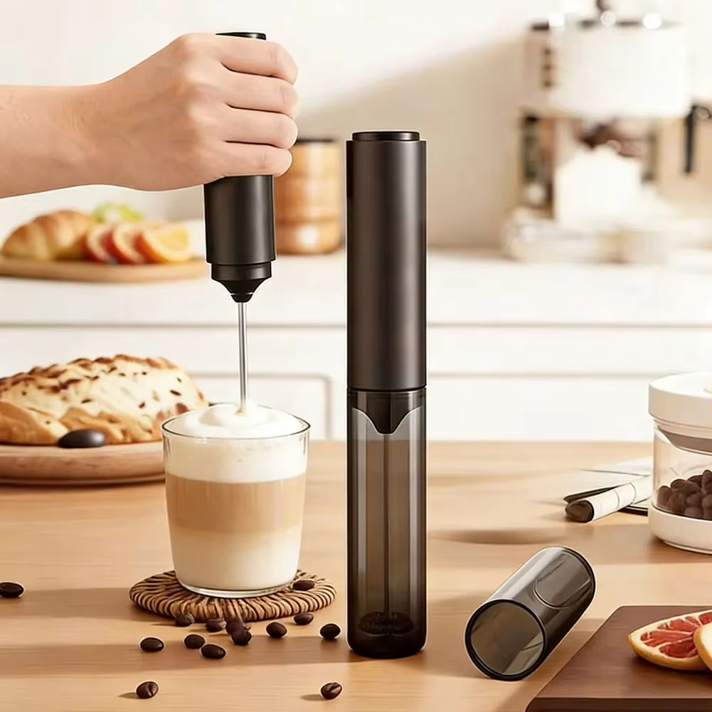 Fondue Set Electric - AA battery powered electric milk frother,