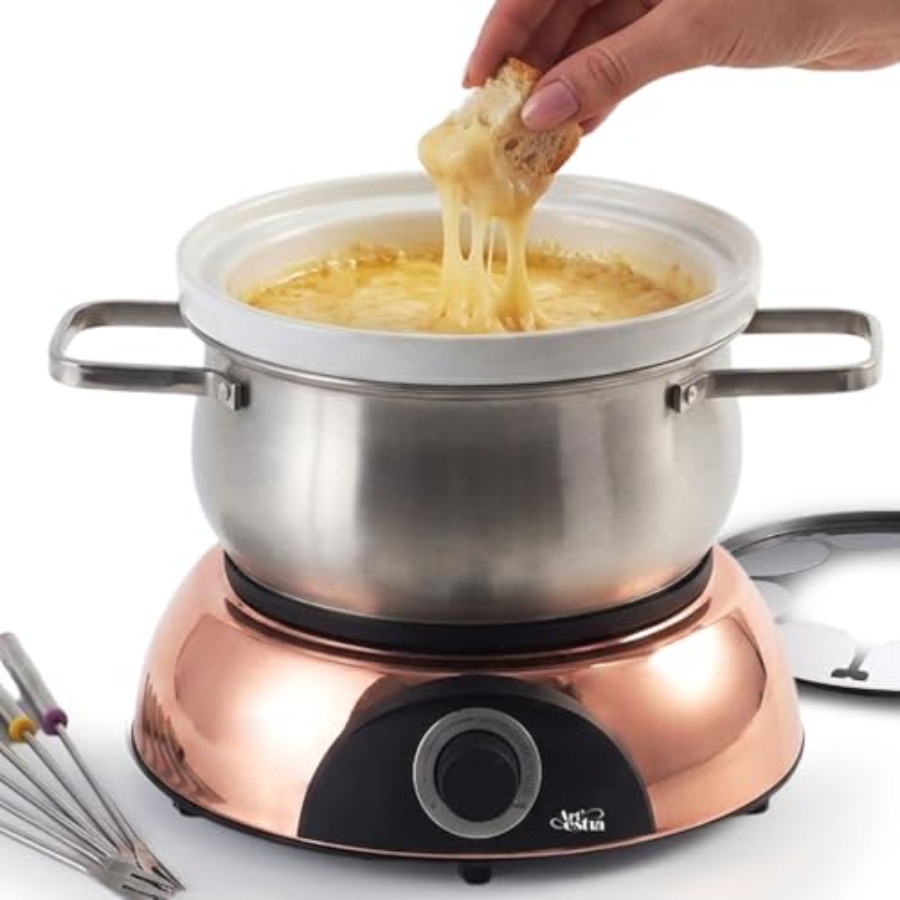 Fondue Set Electric - Artestia Electric Fondue Pot Set, 2.6QT,
