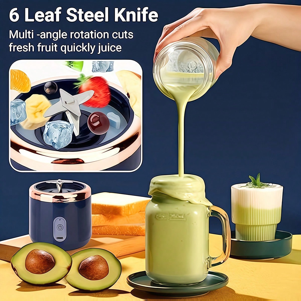 Kitchen Appliances To Gift - Juicer Blender for Kitchen & Gym,