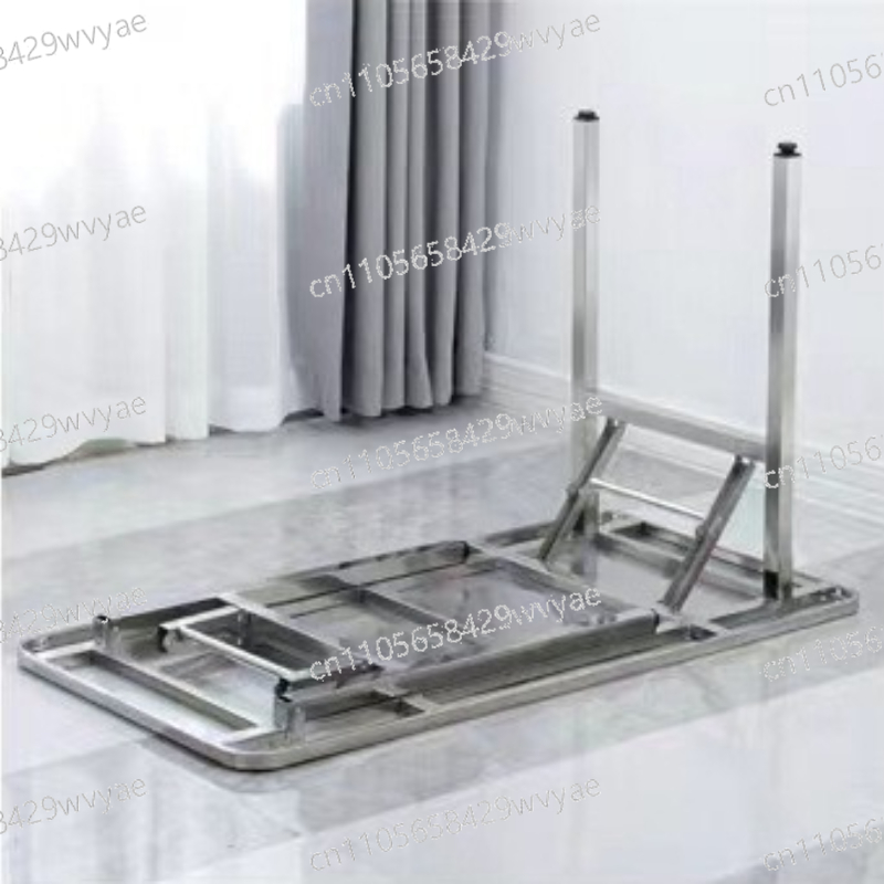 Kitchen Appliances Table - 304 Steel Thickened Barbecue Square Table,