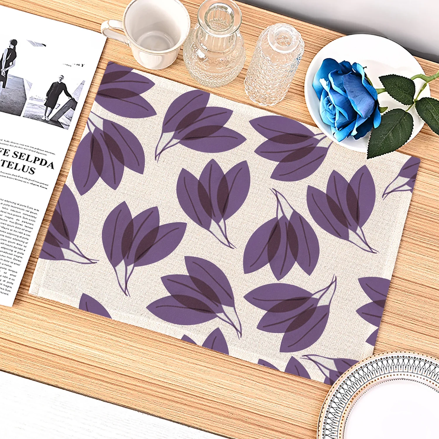 Purple Geometric Pattern Kitch - Kitchen Appliances Table review and price