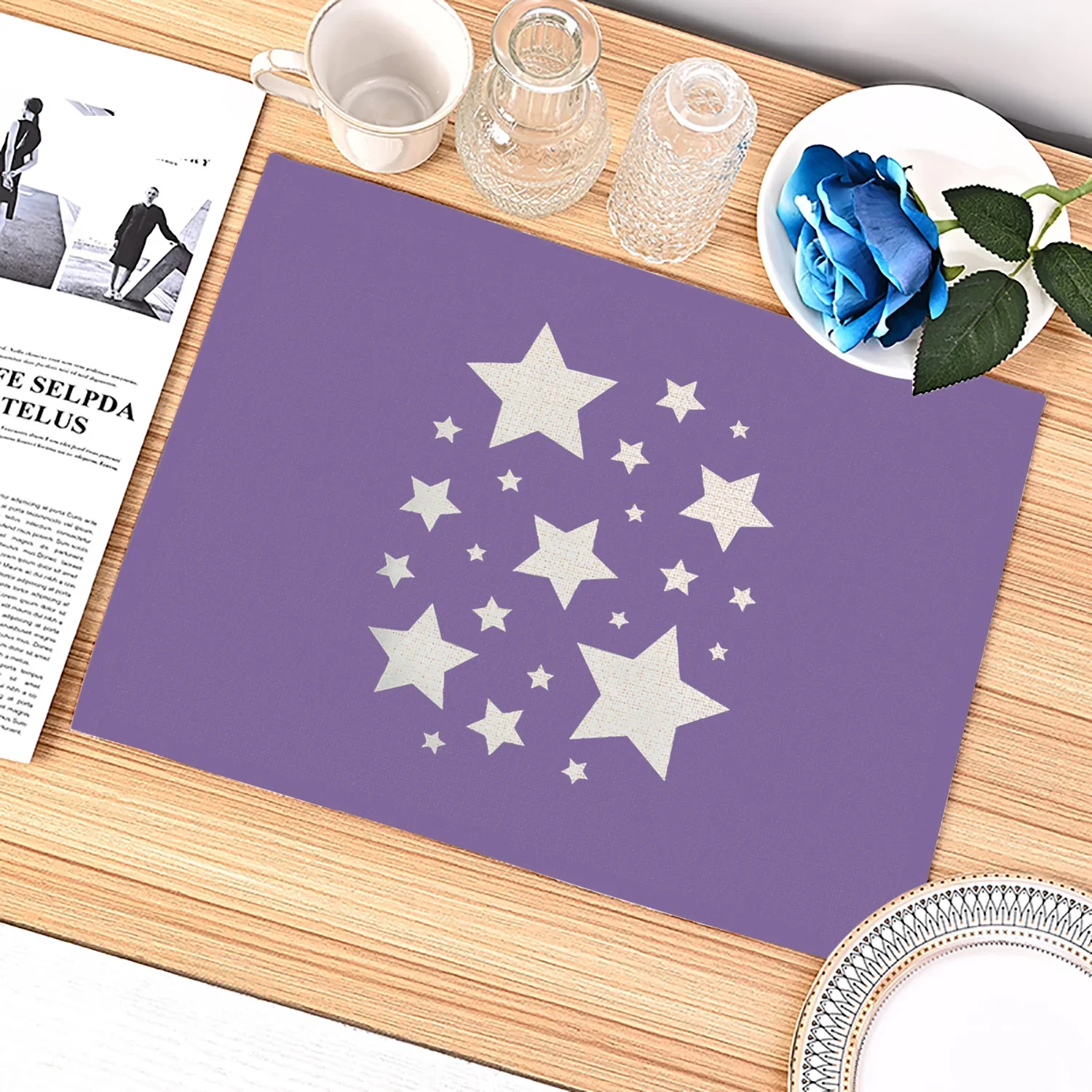 Purple Geometric Pattern Kitch - Kitchen Appliances Table review and price