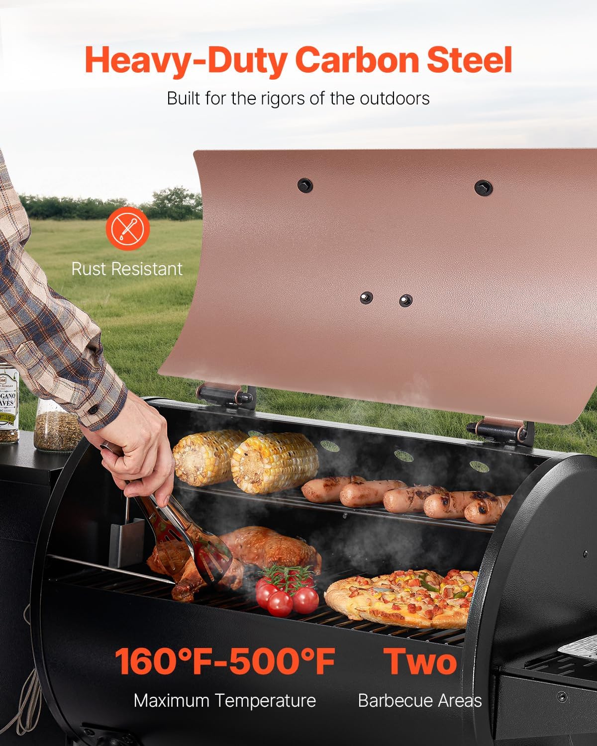 Wood Pellet Grill Smoker, 8 in - Electric Smoker Bbq review and price