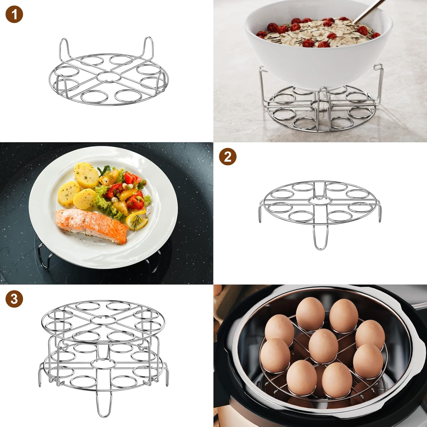 Stainless Steel Egg Steamer Ra - Instant Pot Pressure Cooker review and price