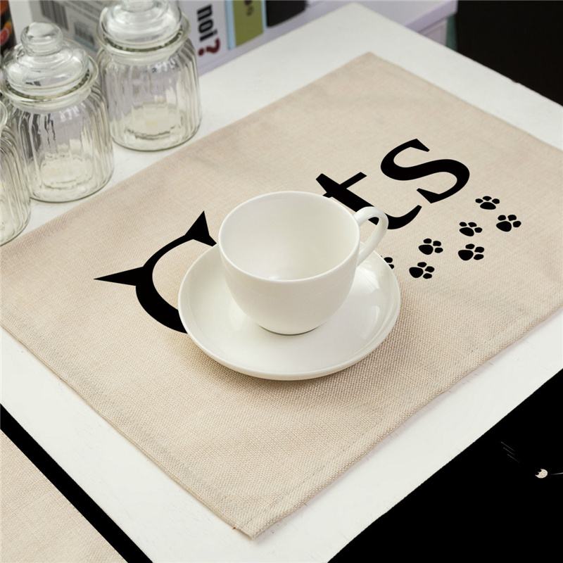 40X30cm Cute Black Cat Pattern - Kitchen Appliances Table review and price