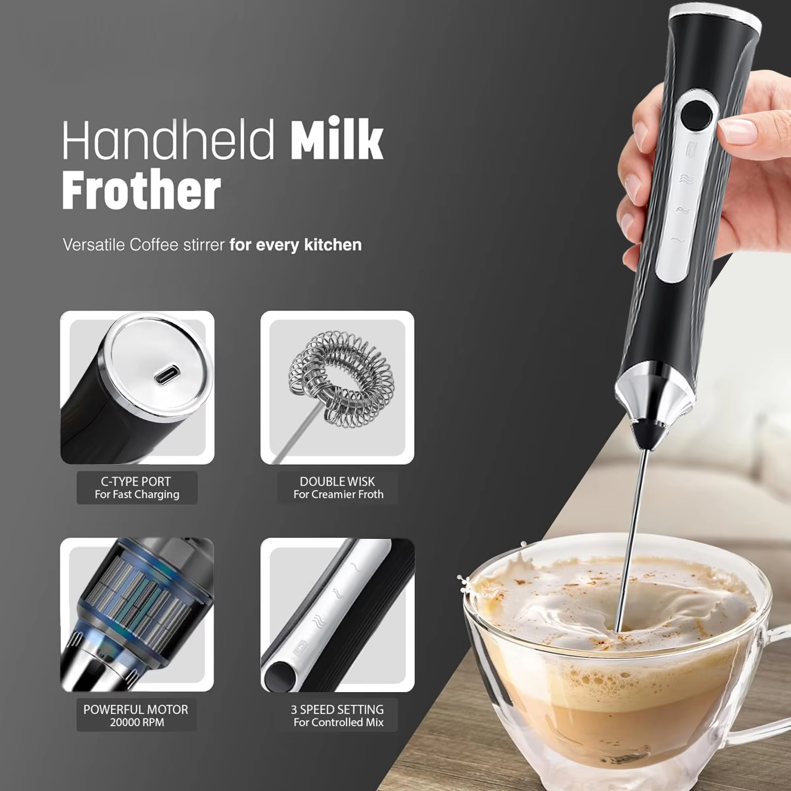 Electric milk frother, milk co - Fondue Set Electric review and price