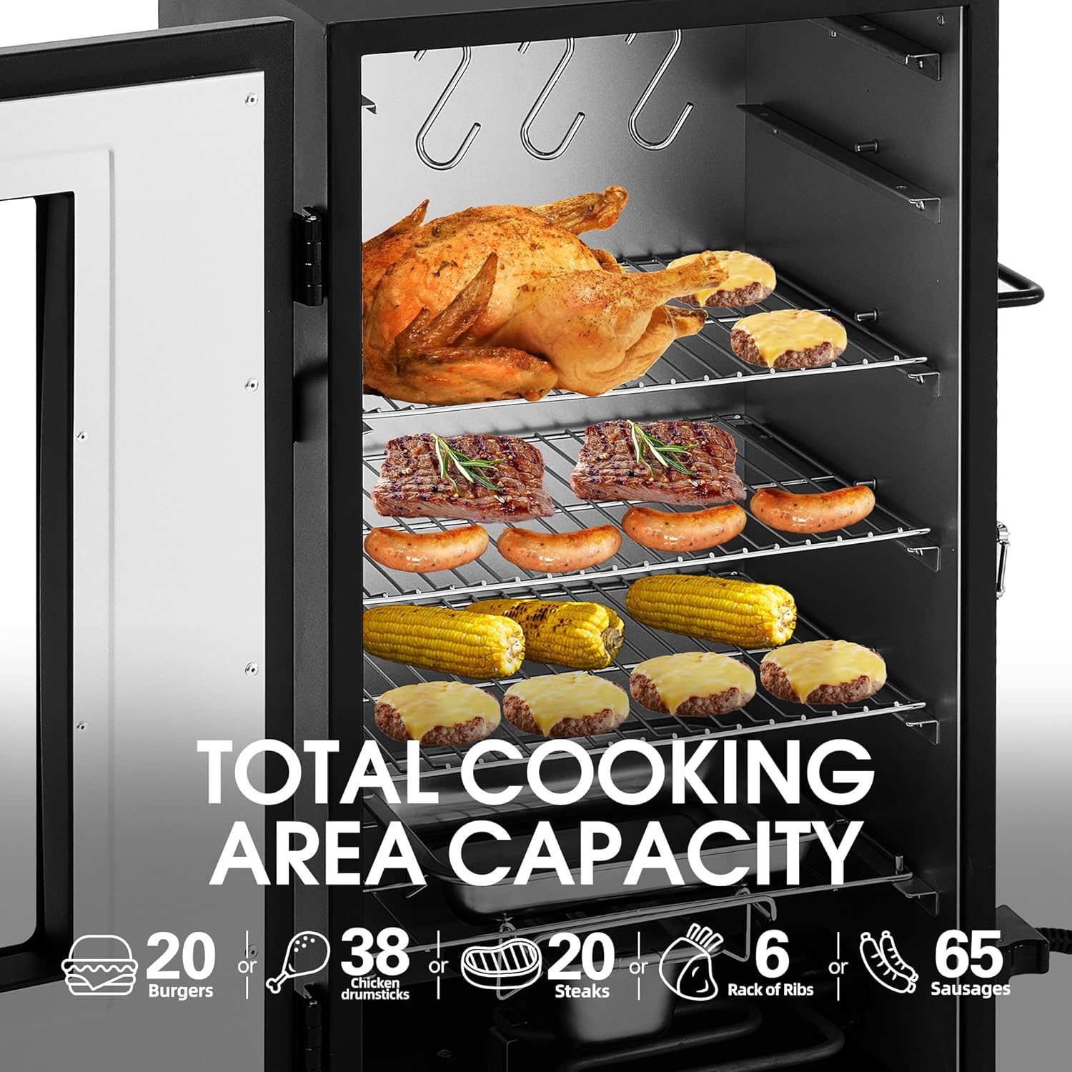 28in Analog Electric Smoker 3  - Electric Smoker Bbq review and price