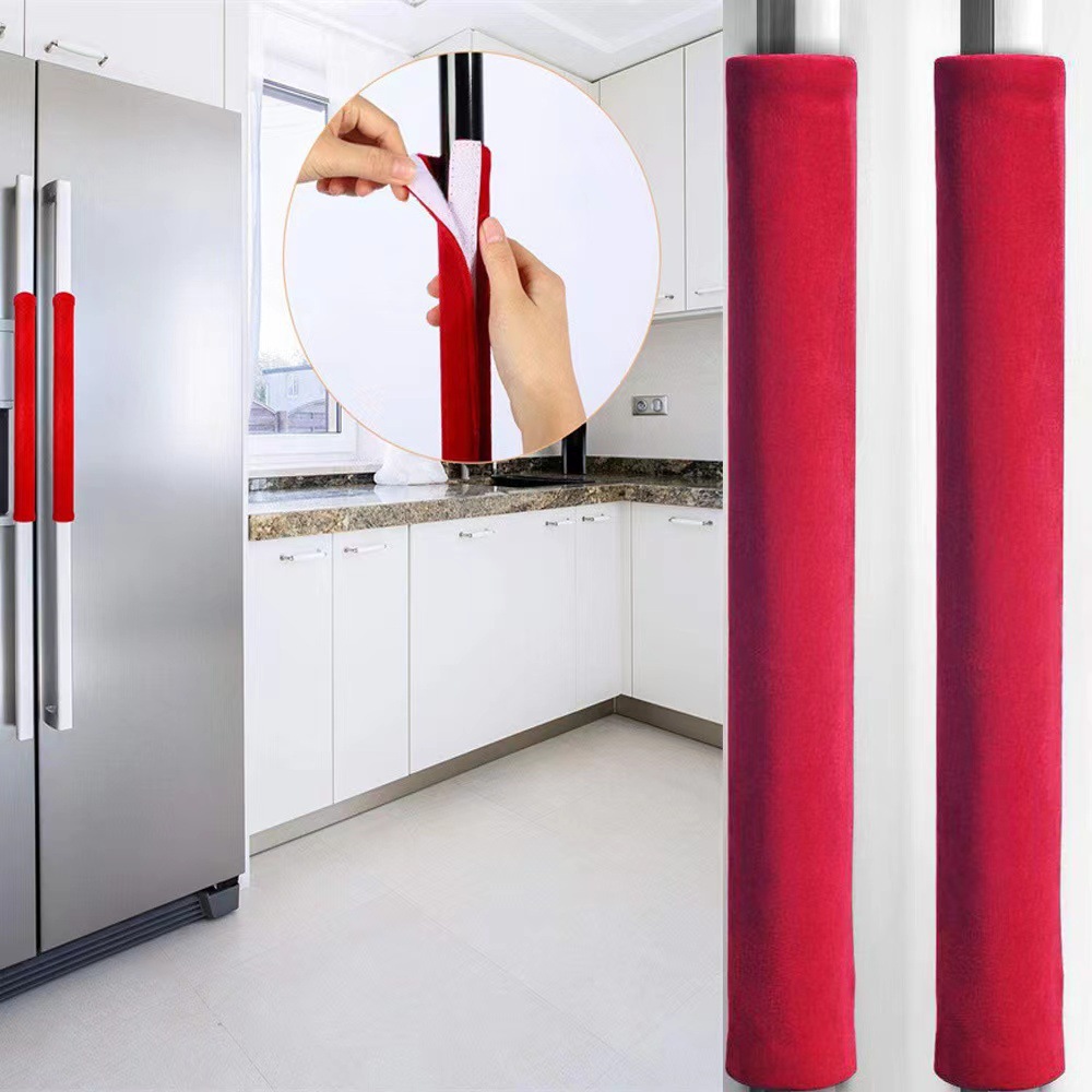2Pcs/Set Refrigerator Door Han - Kitchen Appliances With Red Knobs review and price