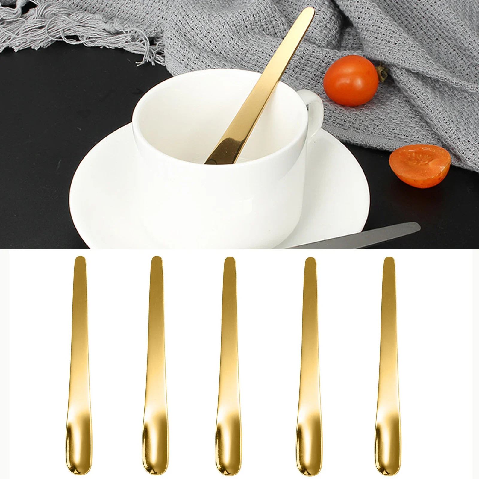 5PCS Coffee Spoon Stainless St - Kitchen Appliances For Restaurant review and price