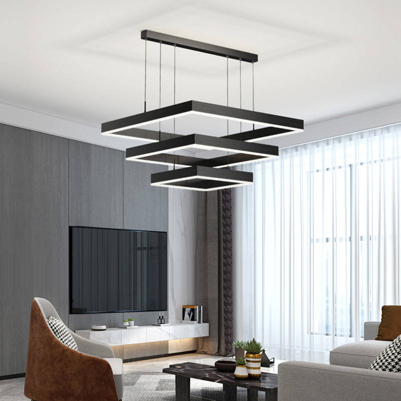 Modern Square LED Pendant Lamp - Kitchen Appliances Table review and price