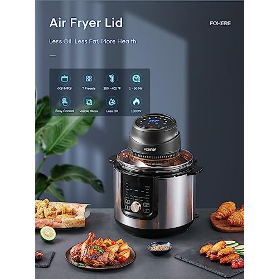 Air Fryer Lid for Instant Pot  - Instant Pot Pressure Cooker review and price