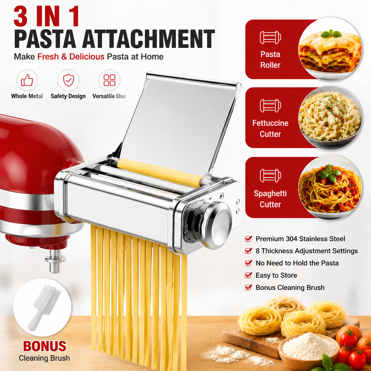 Gvode 3 in 1 Pasta Attachment  - Pasta Machine Electric review and price