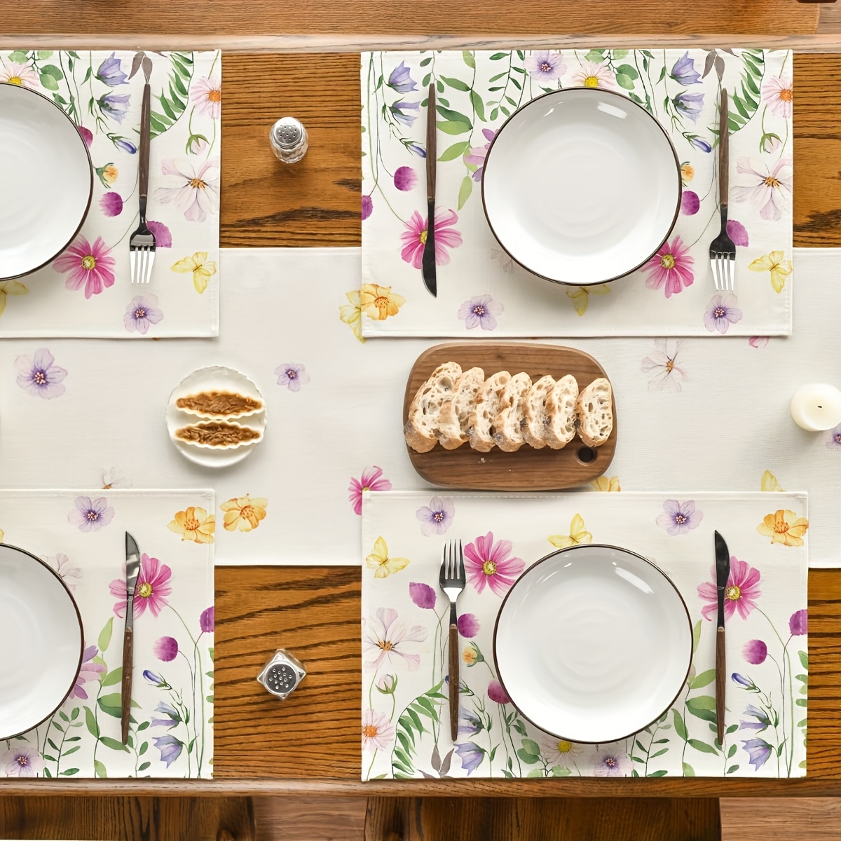 4Pcs, Watercolor Wildflower Bu - Kitchen Appliances Table review and price