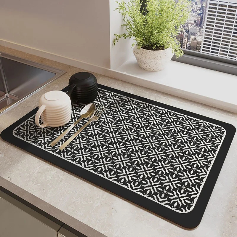 Plaid Pattern Absorbent Kitche - Kitchen Appliances Table review and price