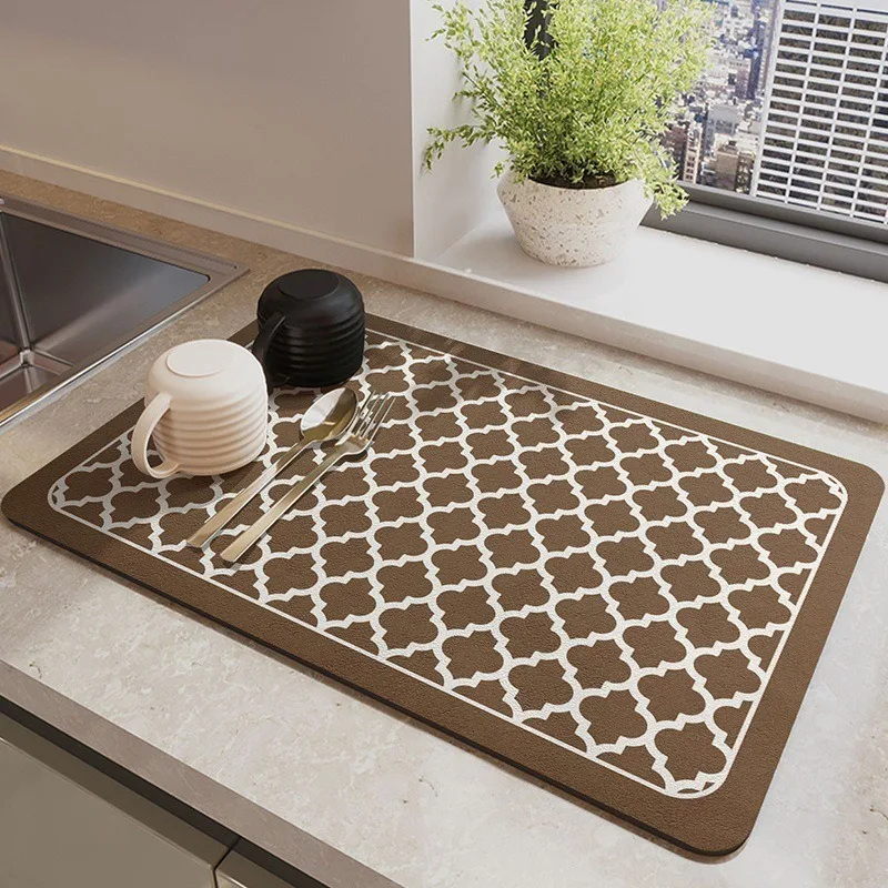 Plaid Pattern Absorbent Kitche - Kitchen Appliances Table review and price