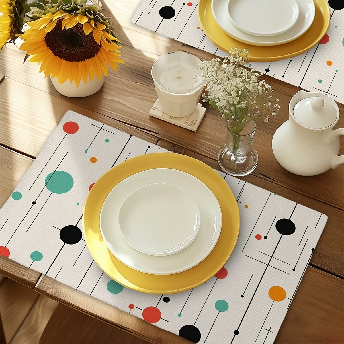 Set of 4 Rectangular Placemats - Kitchen Appliances Table review and price