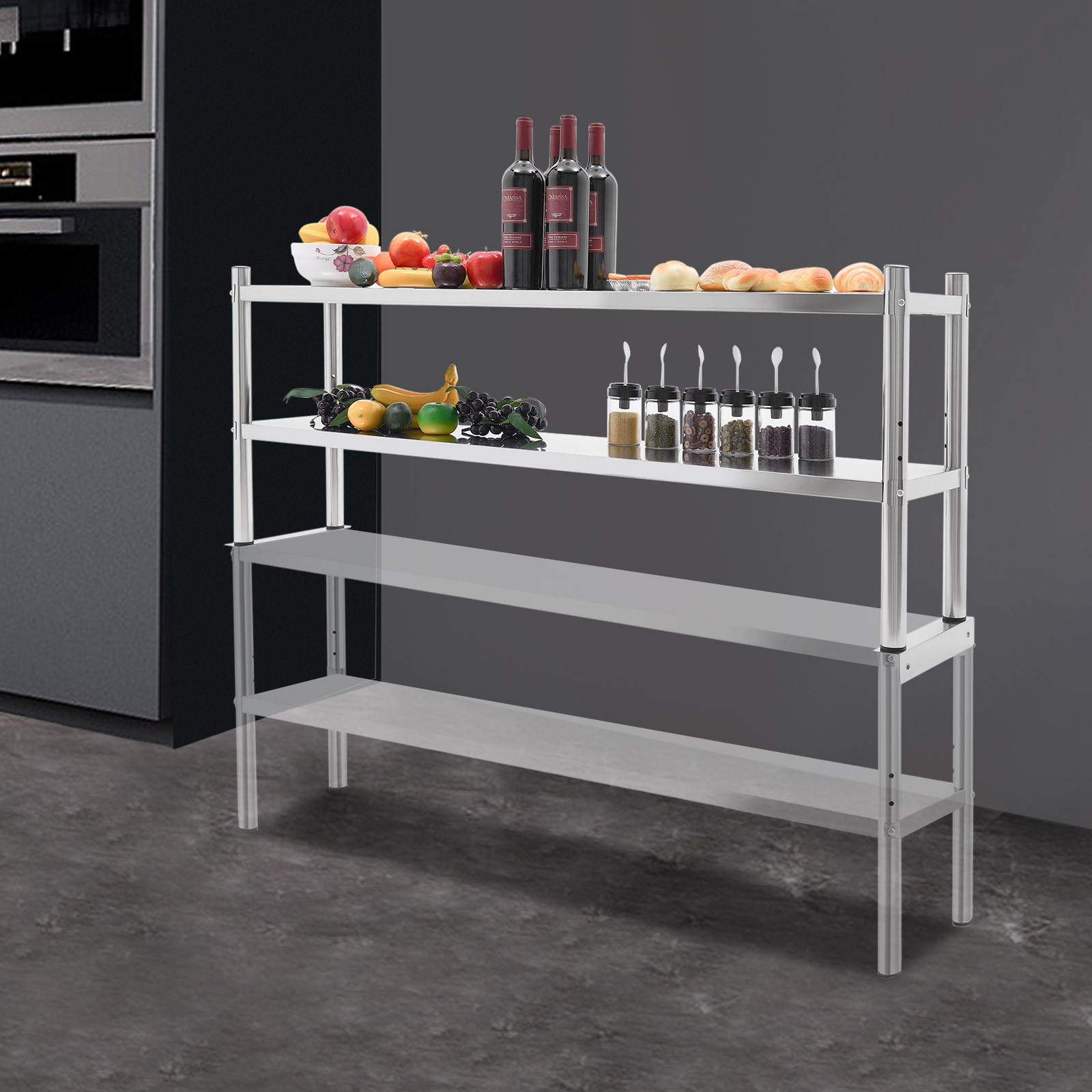 2 Tier Stainless Steel Shelvin - Kitchen Appliances Table review and price