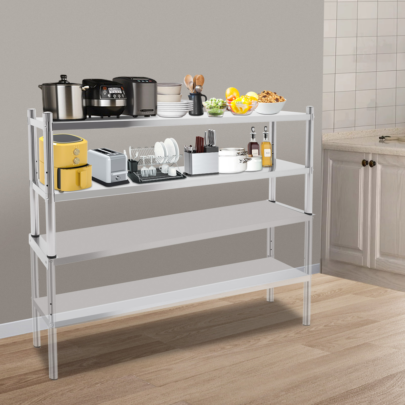 2 Tier Stainless Steel Shelvin - Kitchen Appliances Table review and price