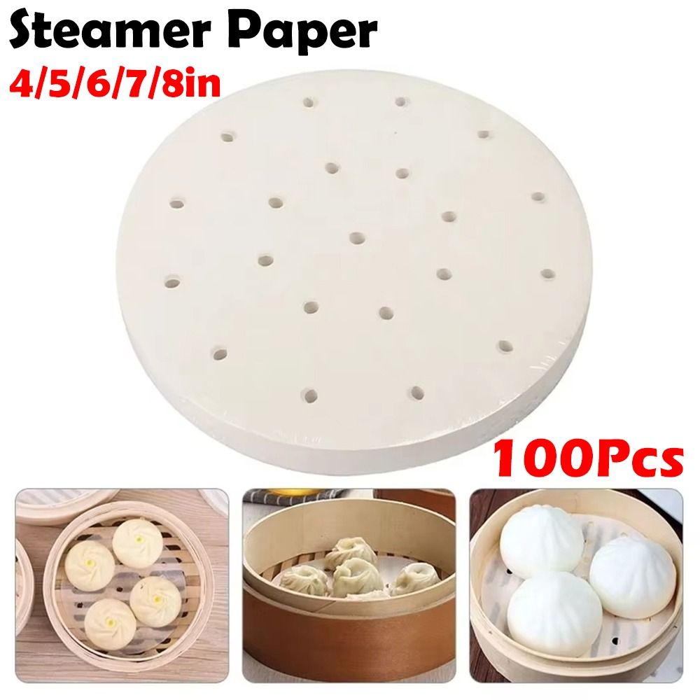 100Pcs Steamed Paper Steamed B - Kitchen Appliances For Restaurant review and price